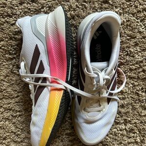 adidas Women's Sneakers White Pink Yellow